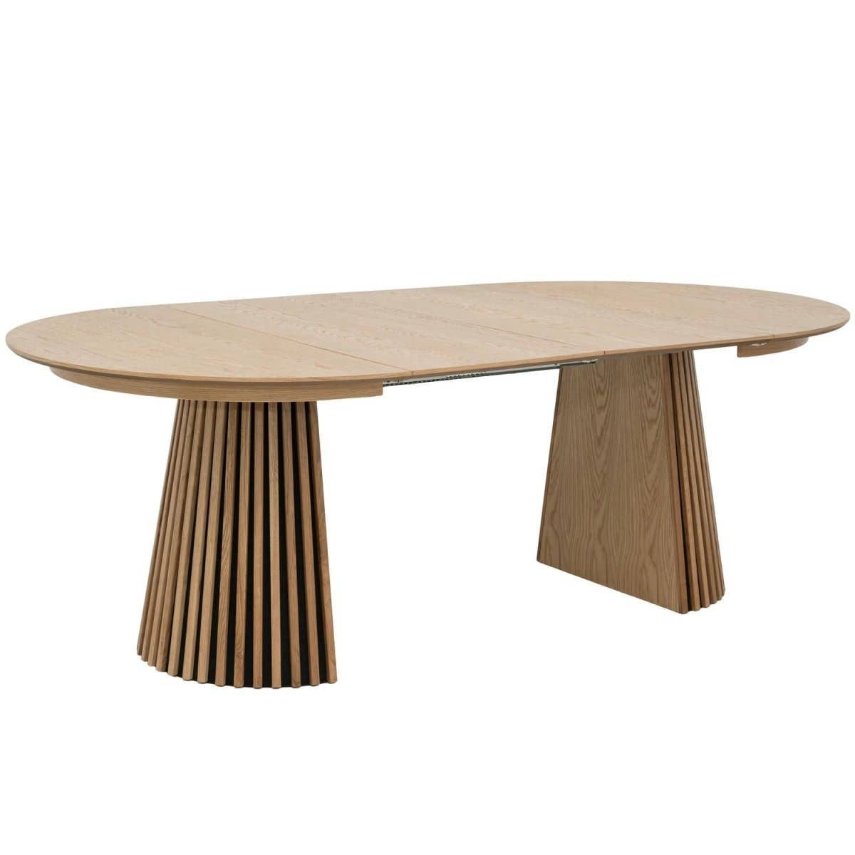 Furnhouse - Wholesale Side Table - Round Extendable Dining Table Svendborg ø120/220 cm - Natural Oak10