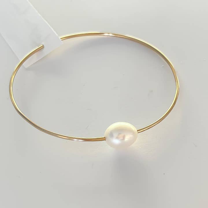Leighton Lam Designs - Wholesale Bangle Bracelet - Pearl Bangles - Gold Filled