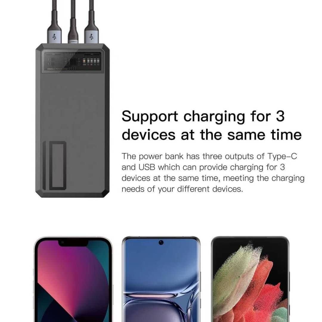 Sland – wholesale Bärbar laddare – Sland Power Bank Orsen E53, Eloop 10000 mAh, PD20W, grå2