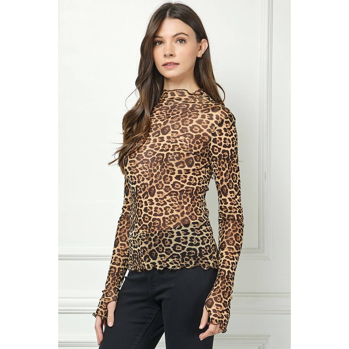 Veveret – Blusa - Mulher por atacado – Top Transparente de Renda com Manga Comprida22