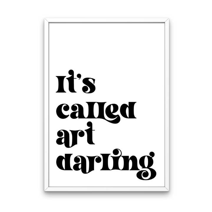 Chama-se Art Retro Print Monocromático por atacado de Fairy Bread Designs