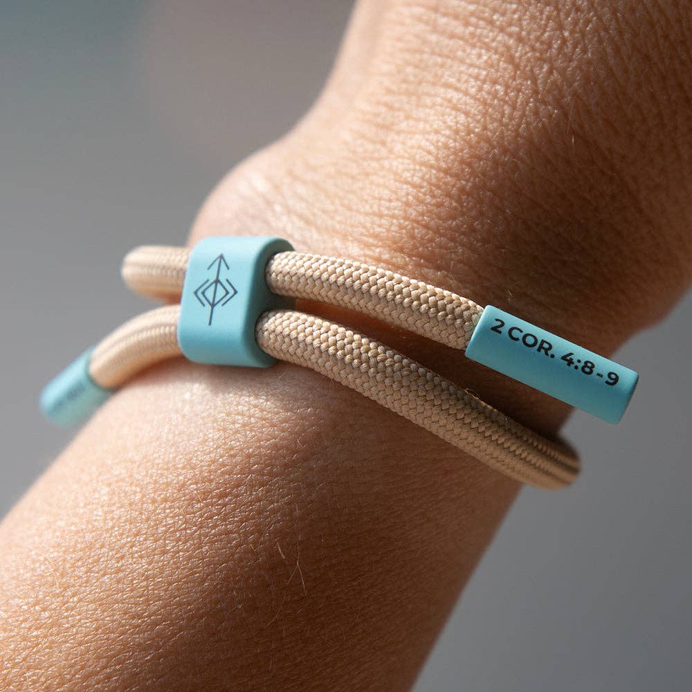 The Prayer I Share – Pulseira entrelaçada/entrançada por atacado – PULSEIRA CRISTÃ: DERRUBADO, MAS NÃO DERROTADO2