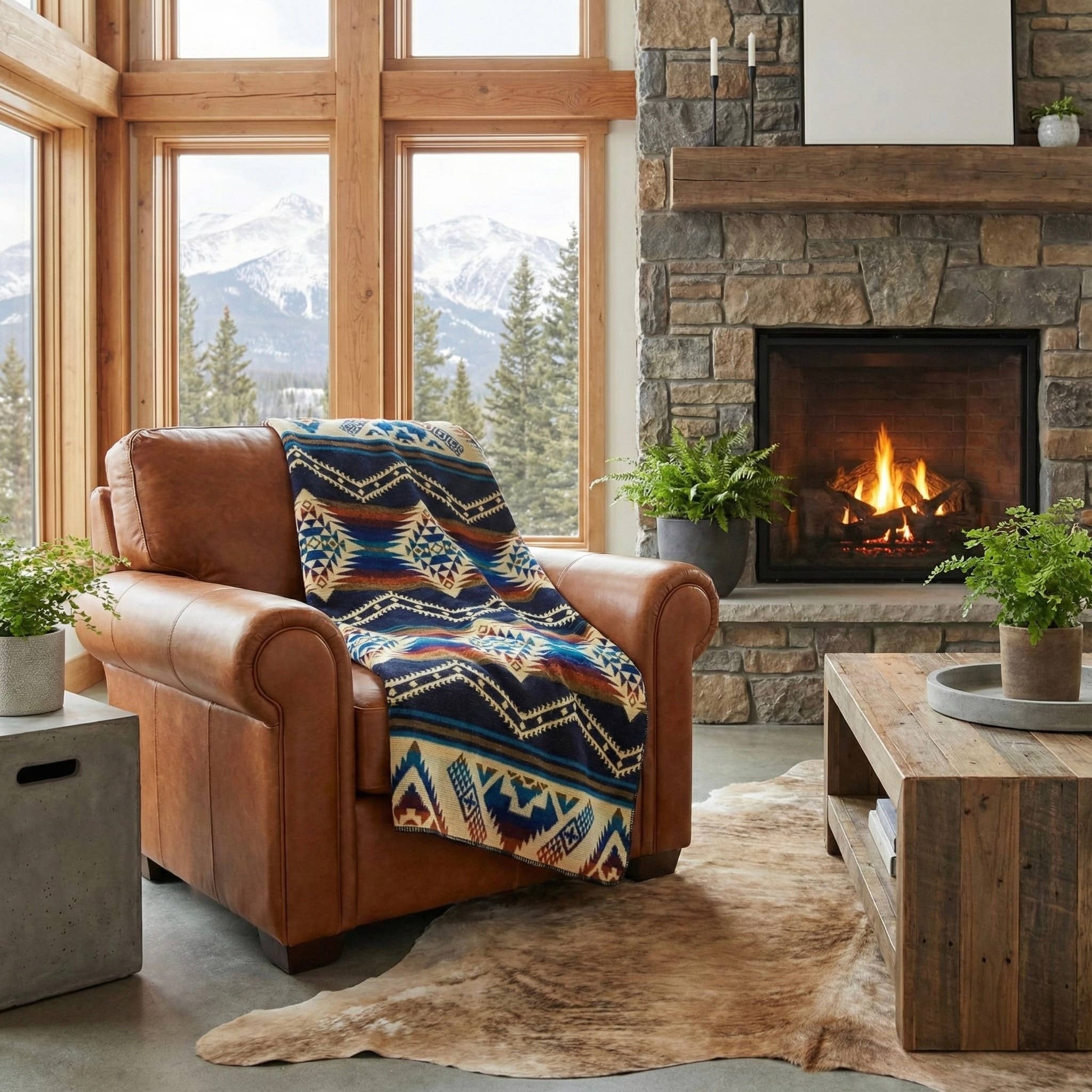 Alpaca Threadz - Vendita all'ingrosso Plaid - Regina Alpaca del Sud-Ovest/Coperta – RIO Reversibile1