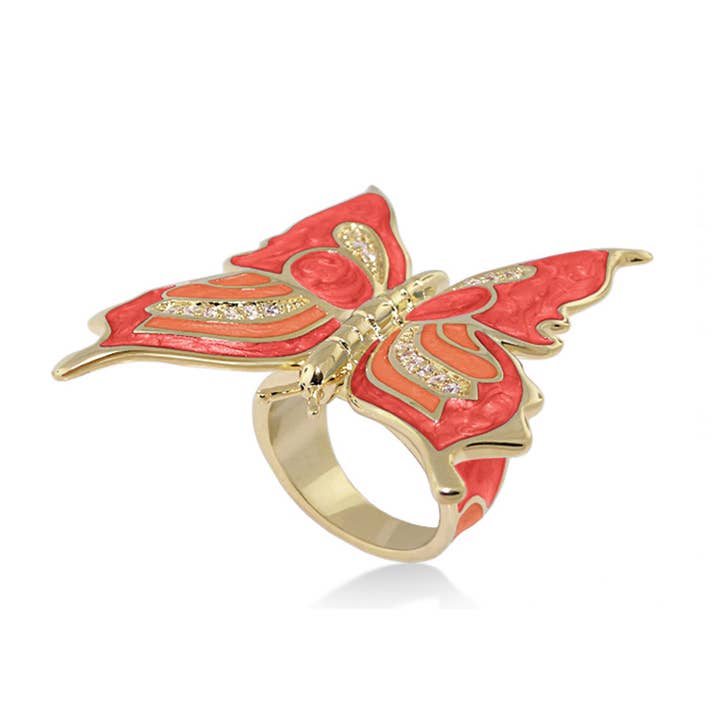 Butterfly Ring for engroshandel hos Lauren G Adams