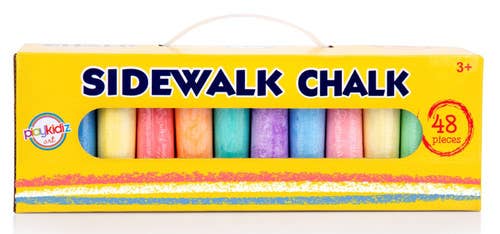 The Toy Group - Wholesale Chalk - 48 PCS Washable Sidewalk Chalks Set Non-Toxic Jumbo Chalk0