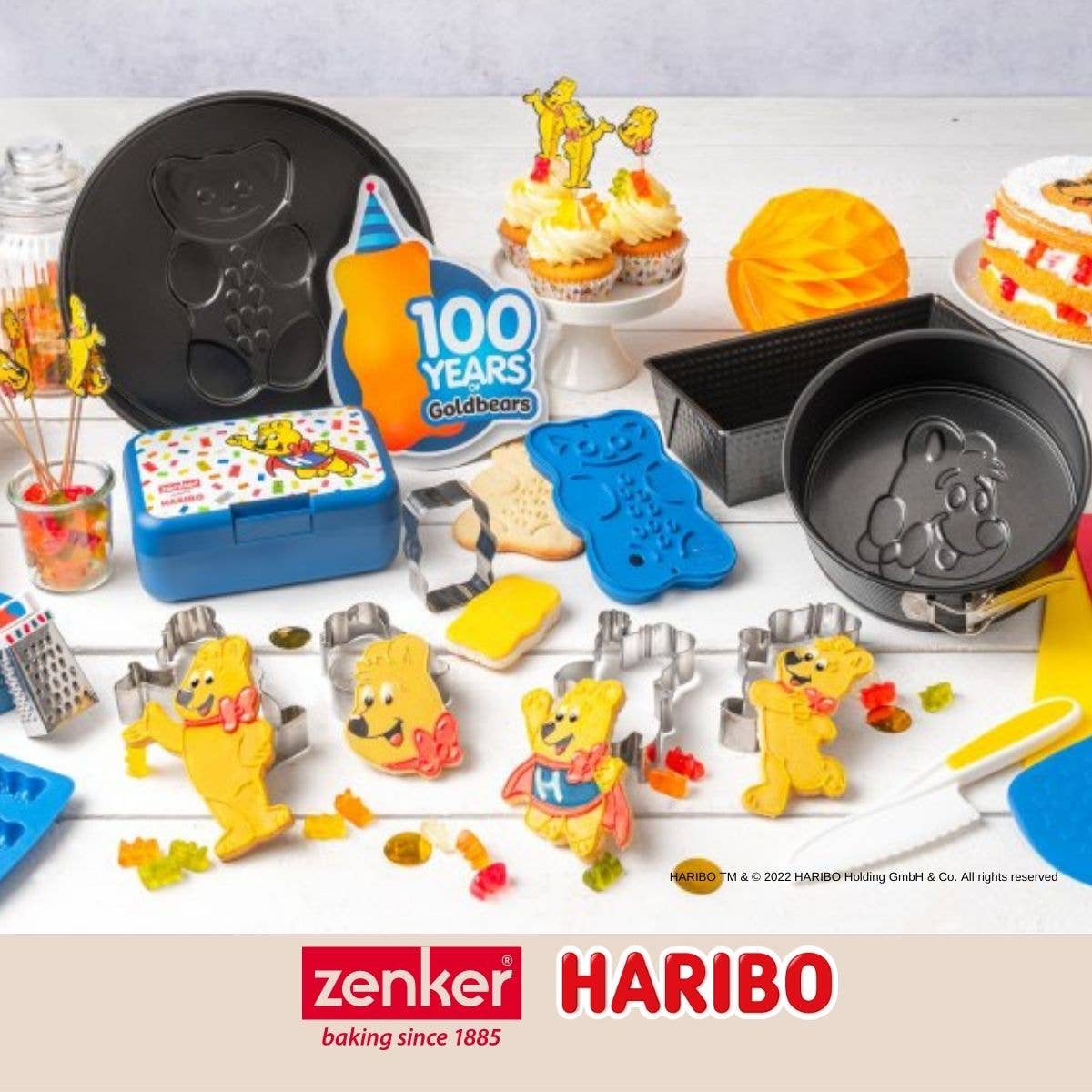 Zenker - Wholesale Kitchen Tool/Gadget - Zenker Haribo set of 2 stainless steel gold teddy bear cutters8