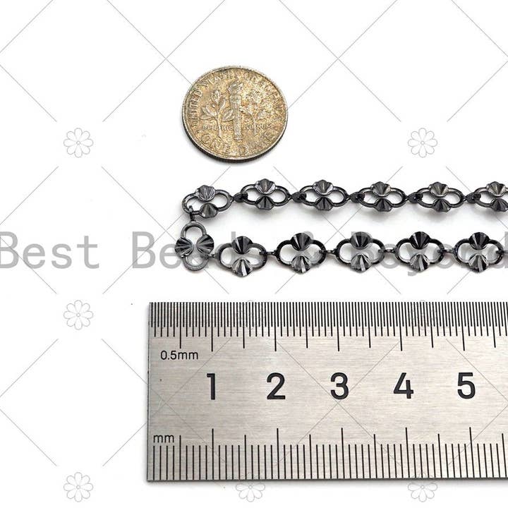 BestBeads&Beyond - Wholesale Link & Chain Necklace - High Quality Hand Made Thin Fancy Oval link Chain, 18K Real Gold Plated Chain, Wholesale bulk Chain, 6.5x11mm,sku#M316