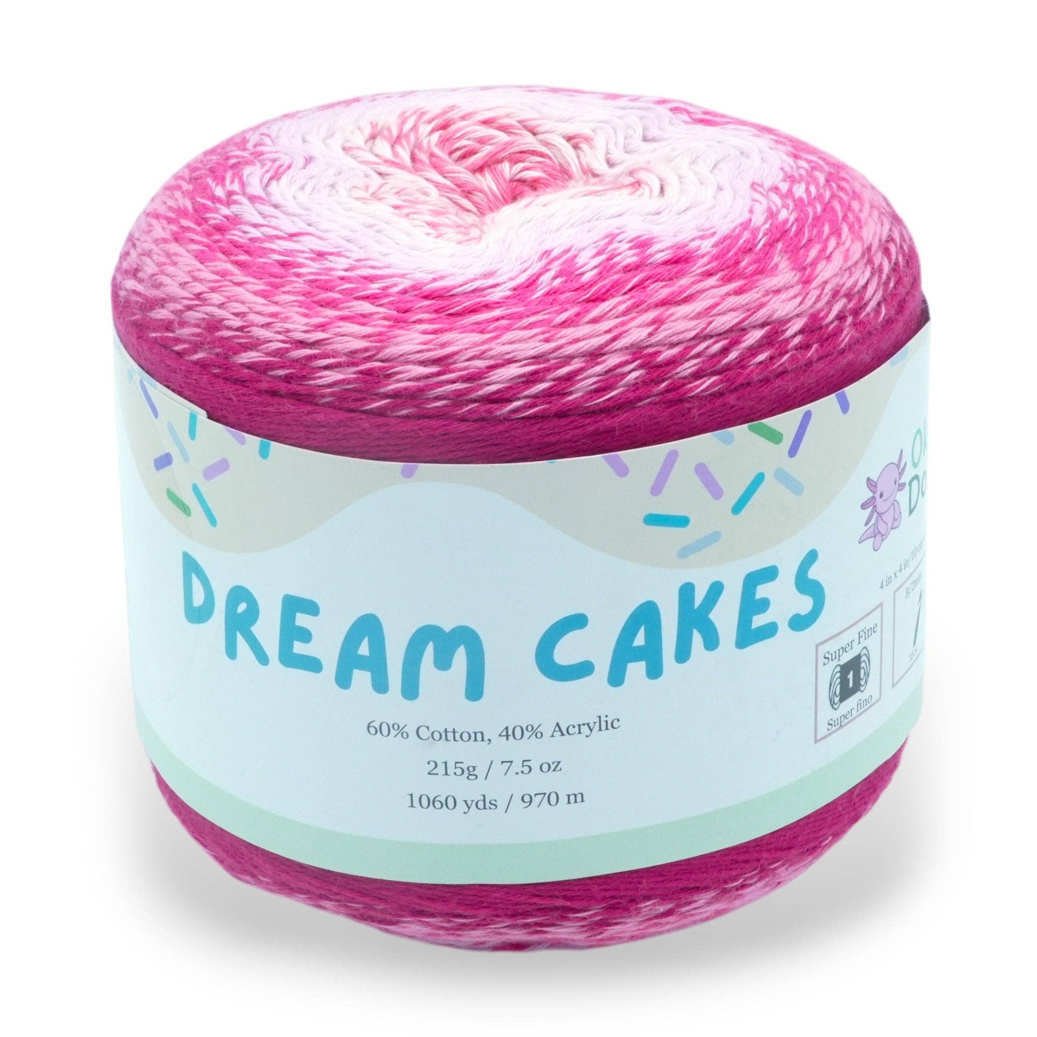 Okey Dokeys - Wholesale Yarn - 1060 Yards Gradient Cake Yarn - #1 Super Fine Cotton Acrylic Yarn45