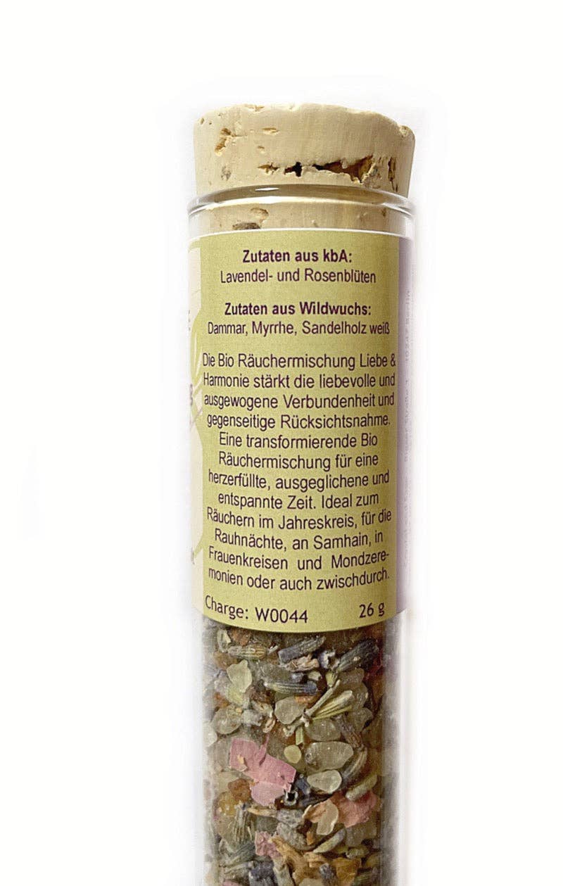 Crystal and Sage - Wholesale Incense - organic incense mix love and harmony1