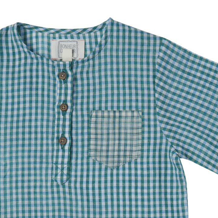 Bonheur du Jour - Wholesale T-Shirt - Kids - Georges Blue/Green Blouse1