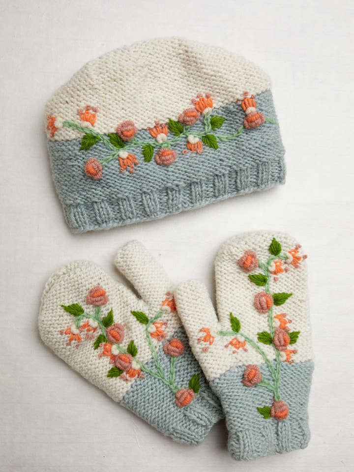By Many Hands - Wholesale Slippers - Women's - Flora Sage Knit Slippers