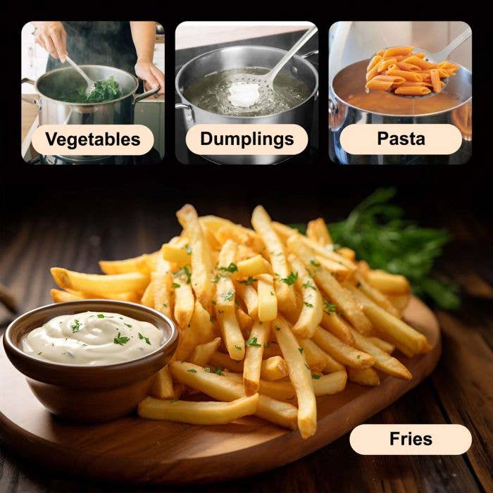 HIC - Harold Import Co. - Wholesale Kitchen Tool/Gadget - HIC Kitchen Stainless Skimmer, 14.75in7