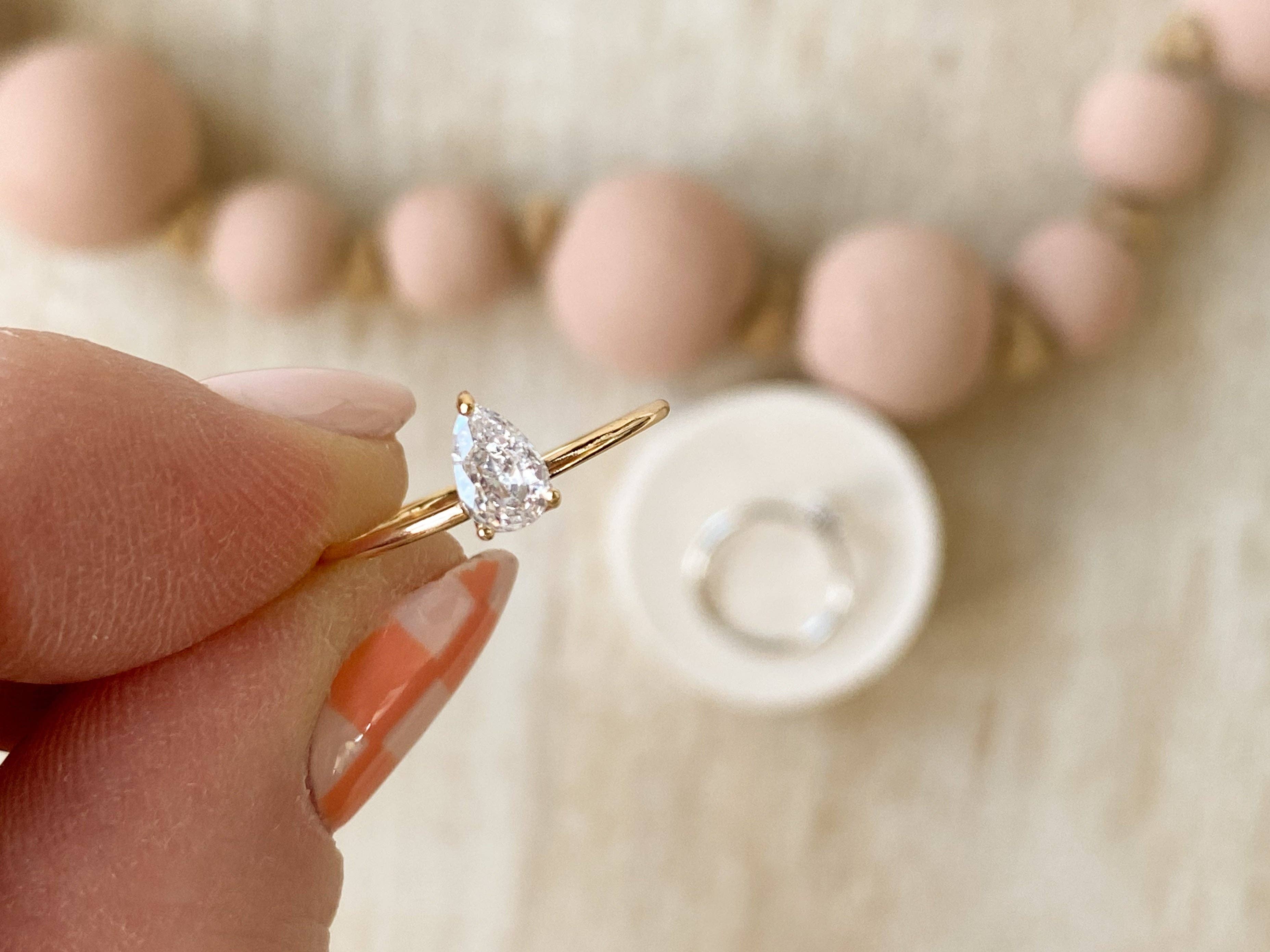 Agaveh girl - Vente Solitaire - Solitaire à la poire2