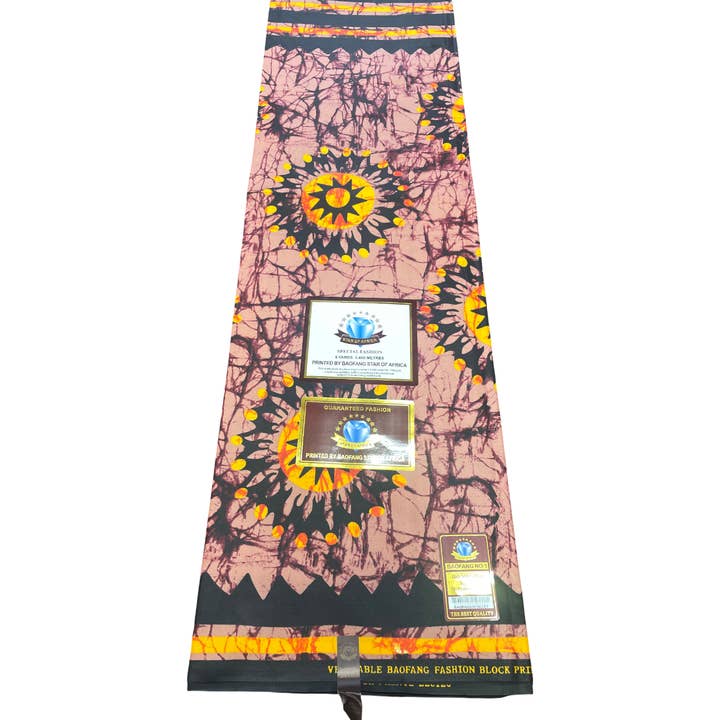 Afrikanskt tryckt tyg - 6 yards - Polycotton för wholesale av City Fabrics