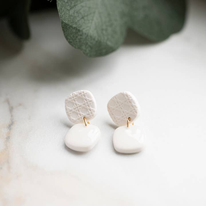 Crafted From Faith, LLC - Vente Boucles d'oreilles pendantes - Pendentifs à double texture4