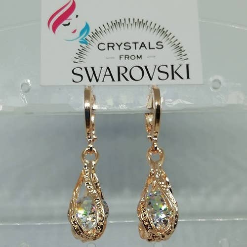 Dames oorbellen met originele Swarovski-kristallen voor wholesale door HTB