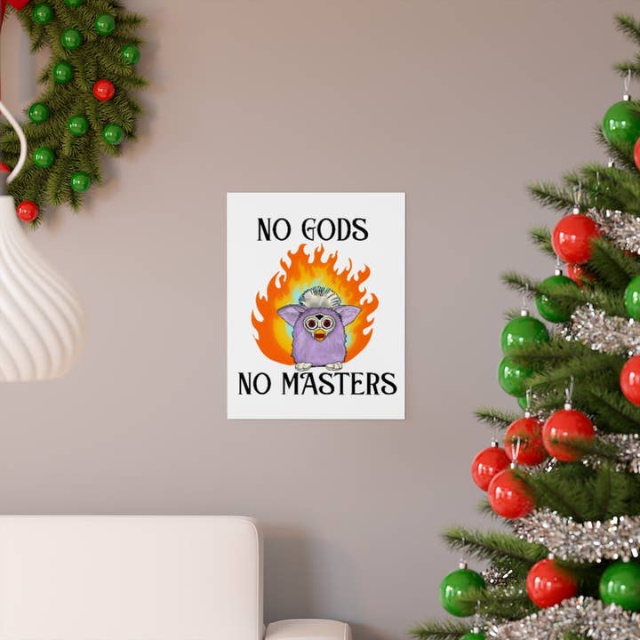 No Gods No Masters F*rby Premium Poster, matt, vertikal für den Großhandel von Le Fae Rouge