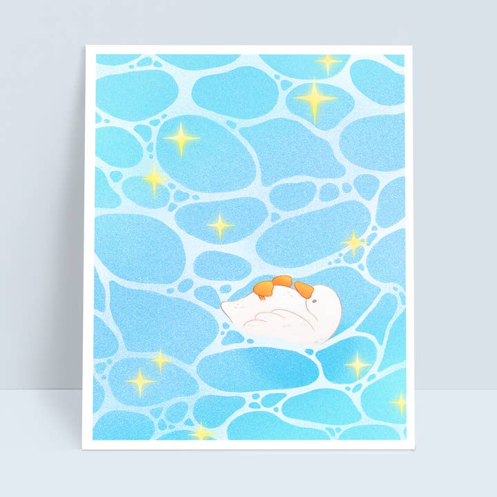 Impresión artística de ganso flotante 8x10 para venta al por mayor de Arcasian