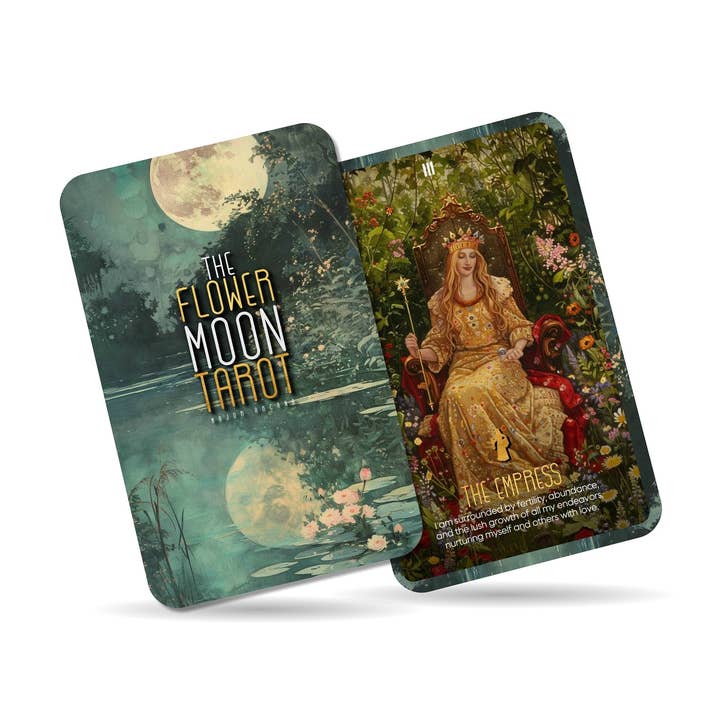Ibiza Tarot USA - Wholesale Tarot Cards - The Flower Moon Tarot - 22 Major Arcana Cards - Divination t4