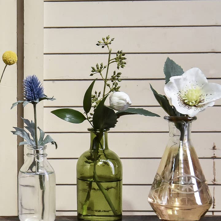 Jamali Garden - Wholesale Vase - Dark Green Medicine Bottle Bud Vase