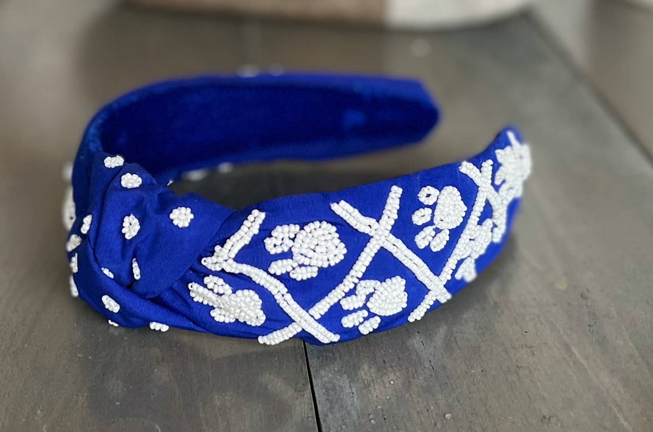 OBX Prep - Wholesale Haarband - Dames - Pootafdruk Zaad Kralen Teamgeest Topknoop Haarband – Cheer7