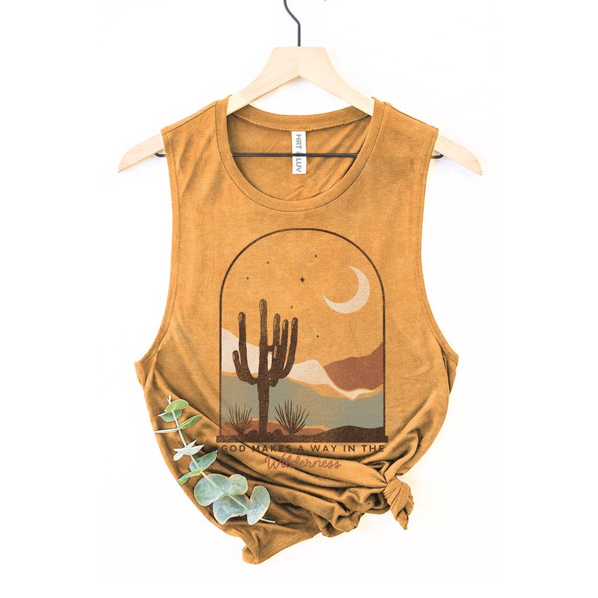 HRTandLUV - Vendita all'ingrosso Canotta - Donna - CANOTTA GRAFICA MINERALE "GOD MAKES A WAY"1