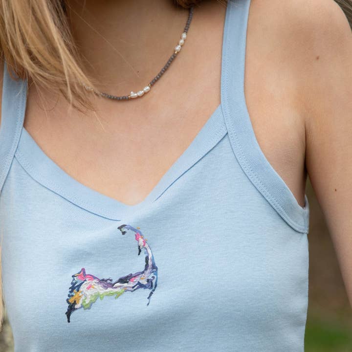 Collier ras du cou en perles Salt and Shimmer Vibes pour la vente par Cape Cod Chokers