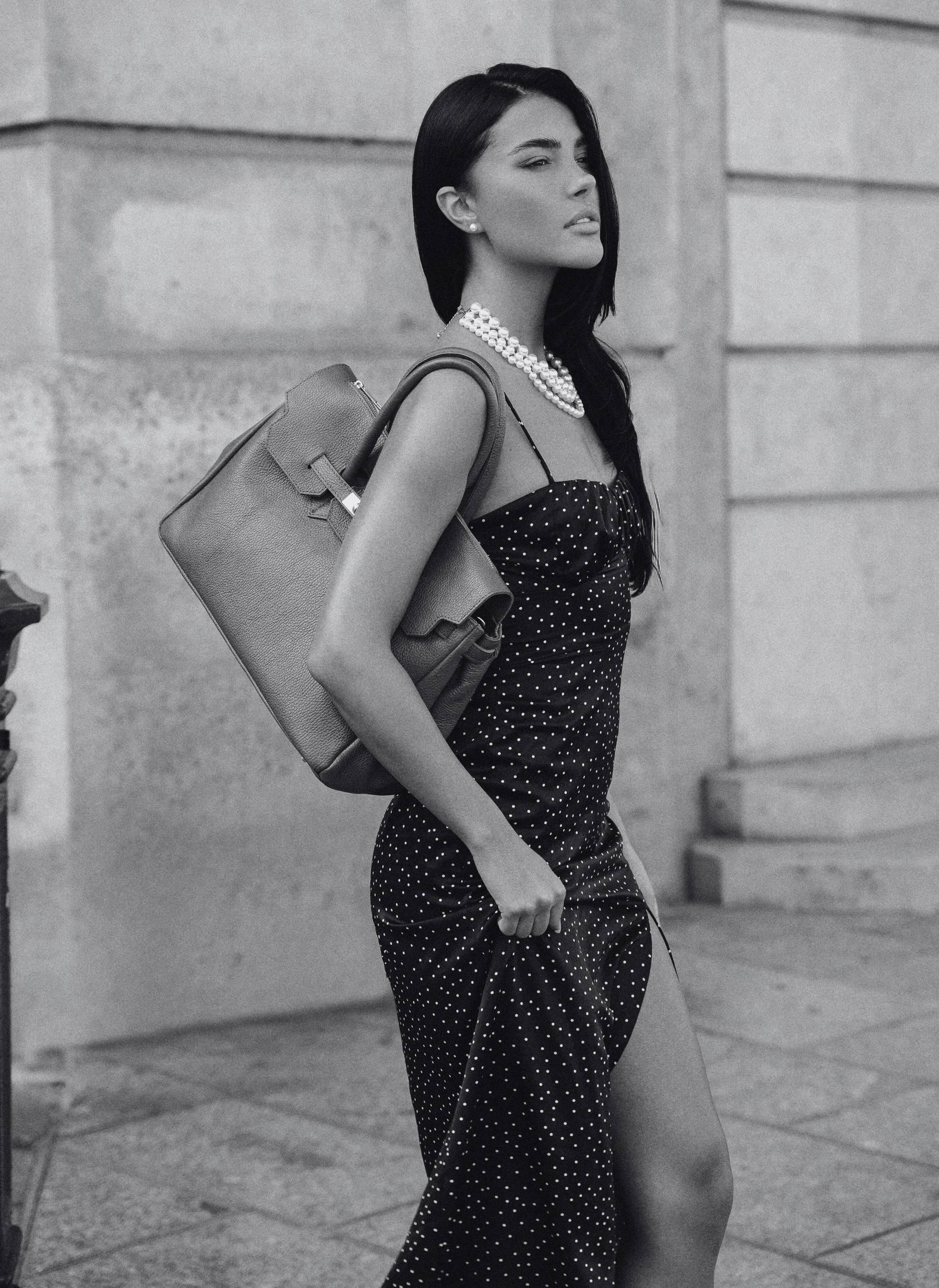 Prestige Milano – Engroshandel Tote bag - Dame – Elizabeth taske i bordeaux Togo-læder8