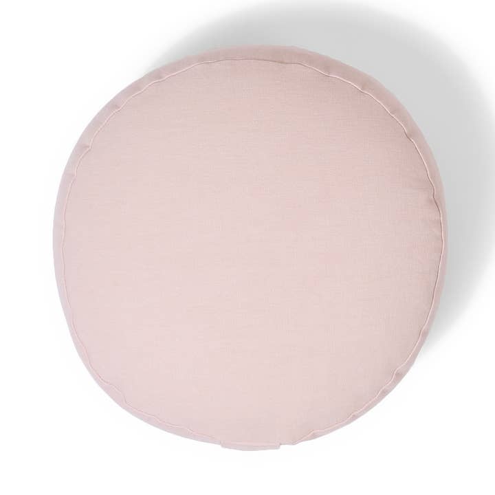 Organic Round Meditation Cushion - dawn for wholesale by renoo || meditation goods for the modern home