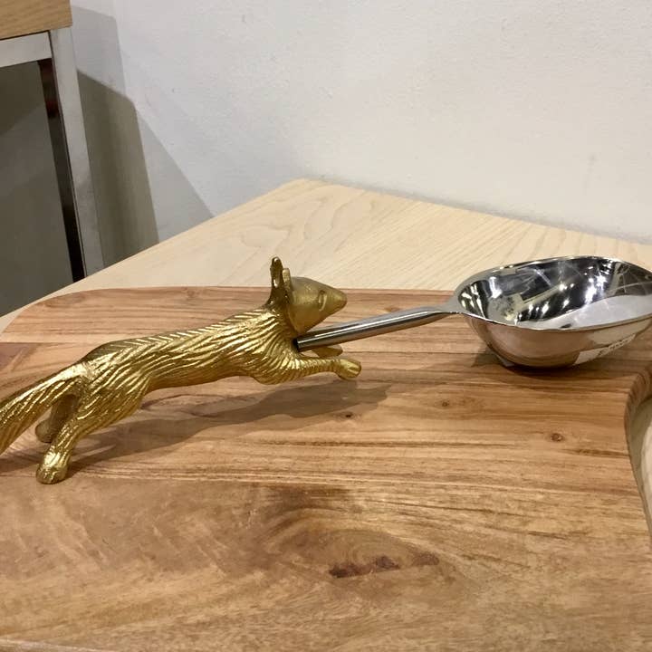 India Handicrafts Inc - Wholesale Ice Cream Scoop - Gold Fox Hand Ice Scoop2