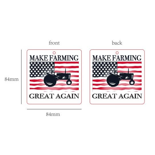 The Front Porch Label - Wholesale Car Freshener - Women's - Make Farming Great Again Air Freshener3