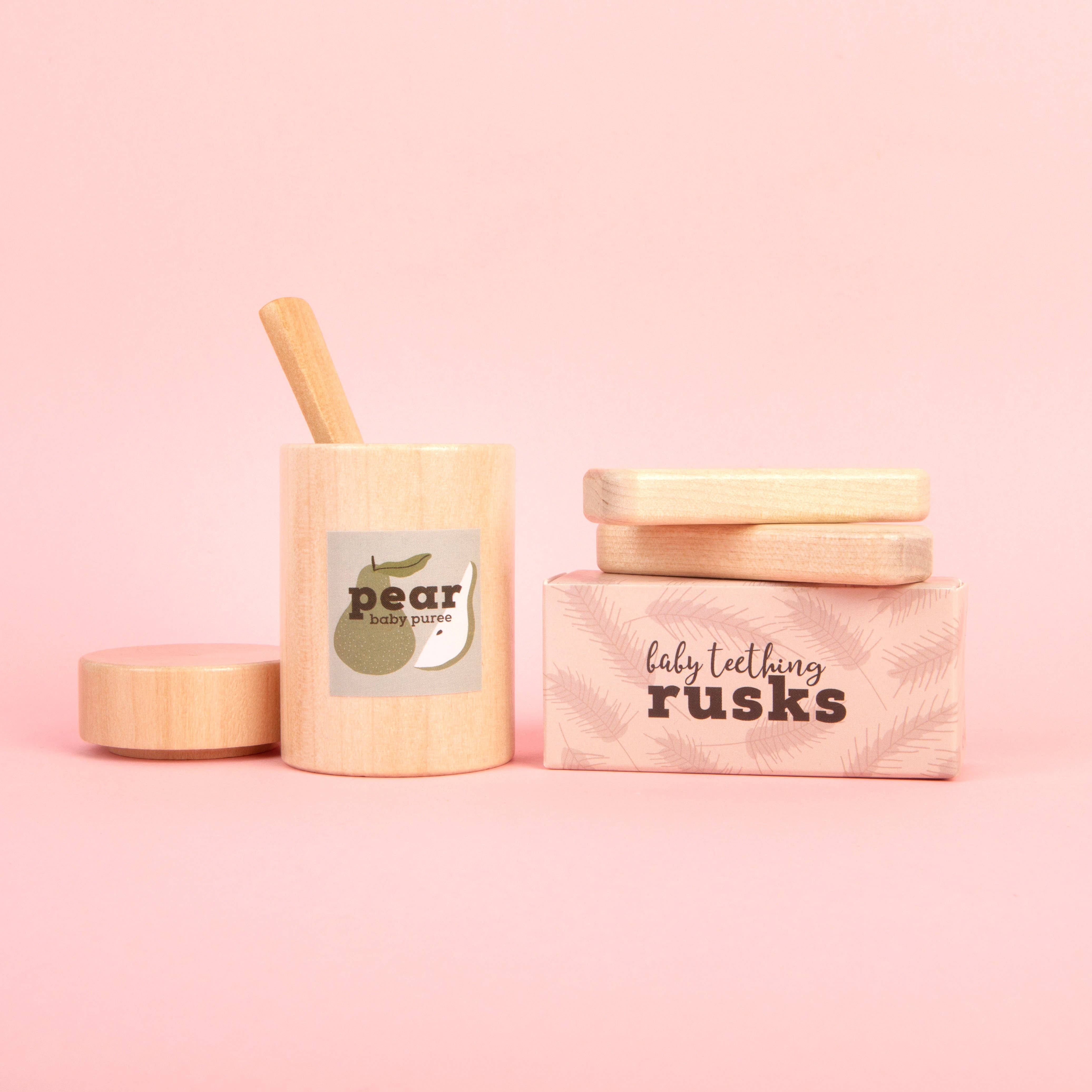 Make Me Iconic - Wholesale Wood Toy - Kids - WOODEN TOY -  LOOSE CHANGE DOLL FEEDING PEAR PUREE3