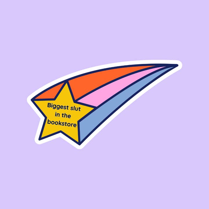 Biggest Slut in the Bookstore sticker for wholesale by Charlie's