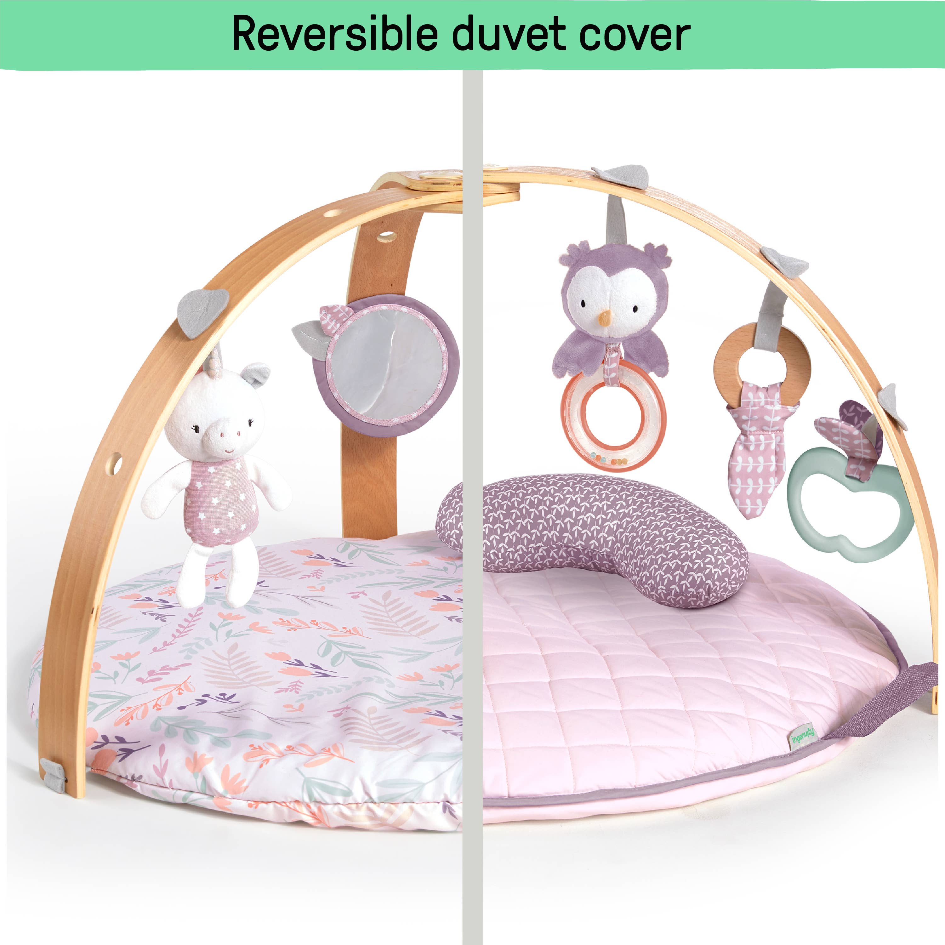 Ingenuity - Wholesale Play Mat - Kids & Baby - Ingenuity Cozy Spot Duvet Activity Gym, Machine Washable2