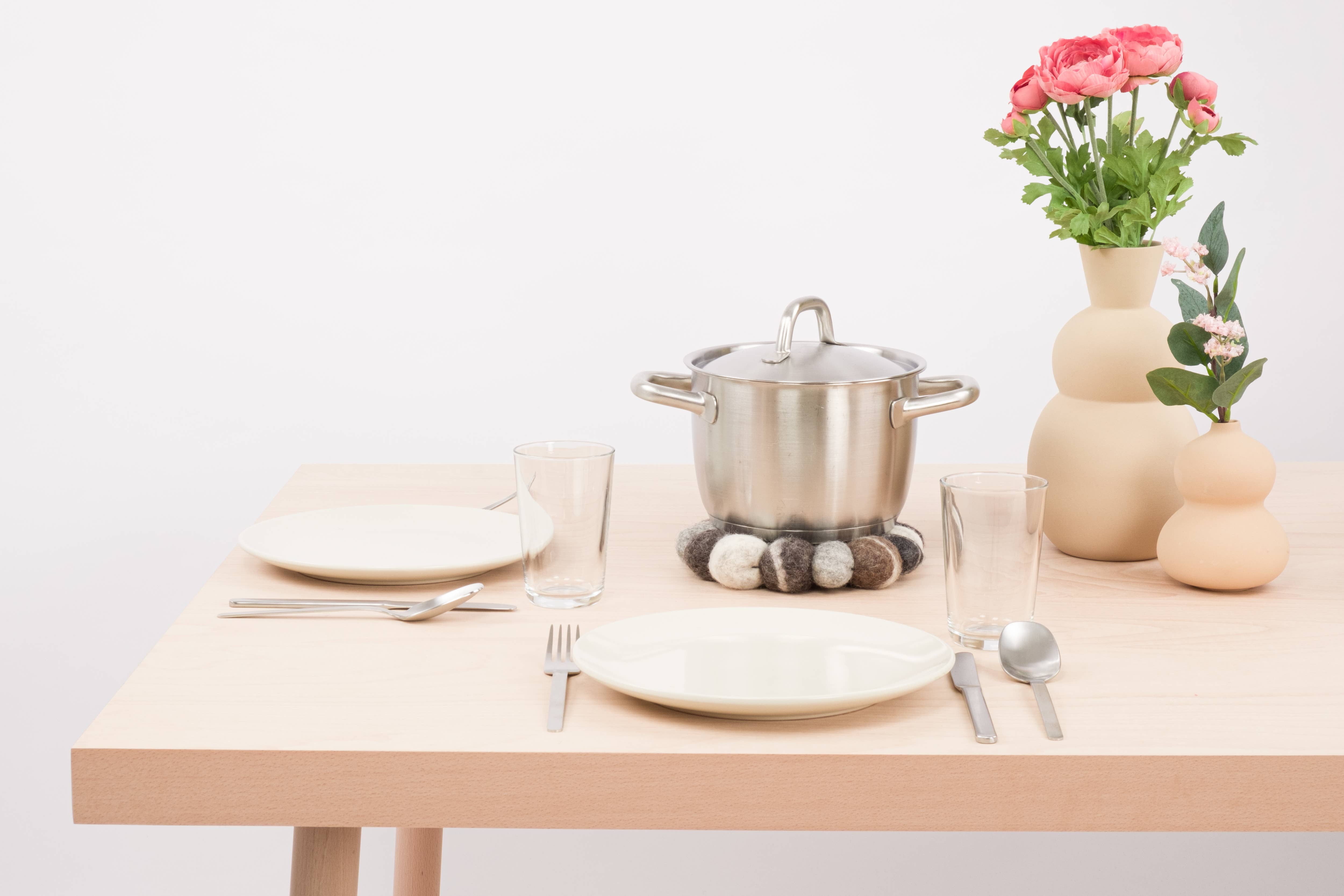 myfelt - Wholesale Trivet - Hardy round trivet 100% wool3