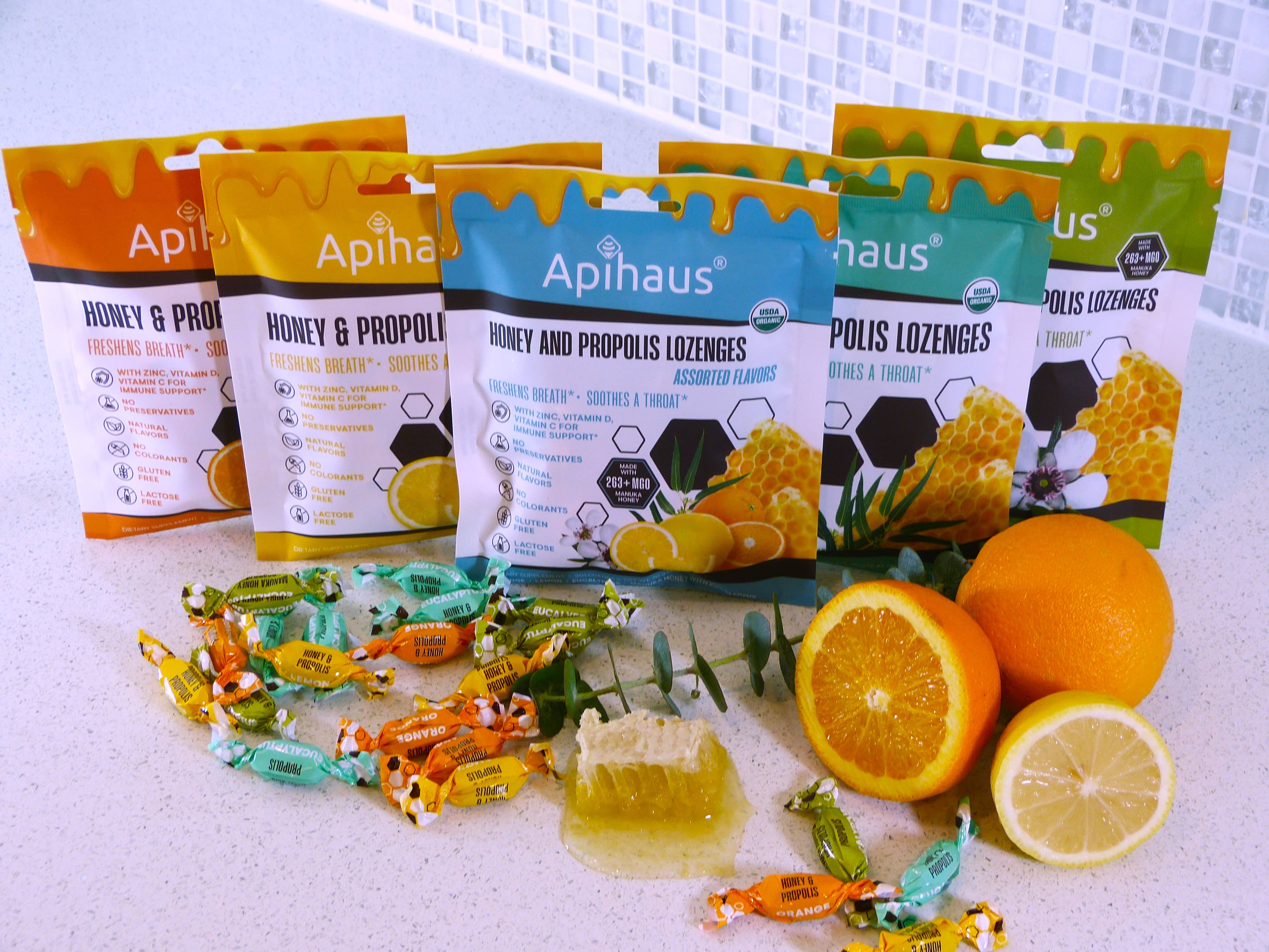 Vando Naturals - Wholesale Lozenges/Cough Drops - Apihaus Manuka Honey and Propolis Lozenges   20 pcs6