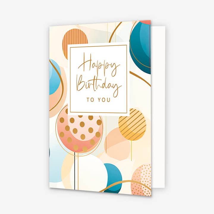 Happy birthday Card GLD036-B for wholesale by Artige BV