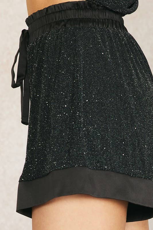 Black Shiny And Satin Shorts for wholesale on Faire5
