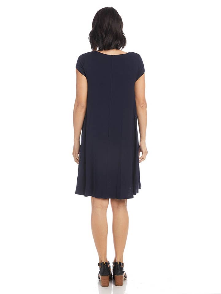 Navy Maggie Trapeze Dress for wholesale on Faire5