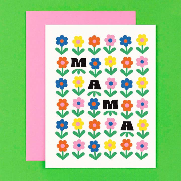 My Darlin' - Vente Carte pour la fête des Mères - Mama Dance • Carte de fête des mères à motif floral rétro3