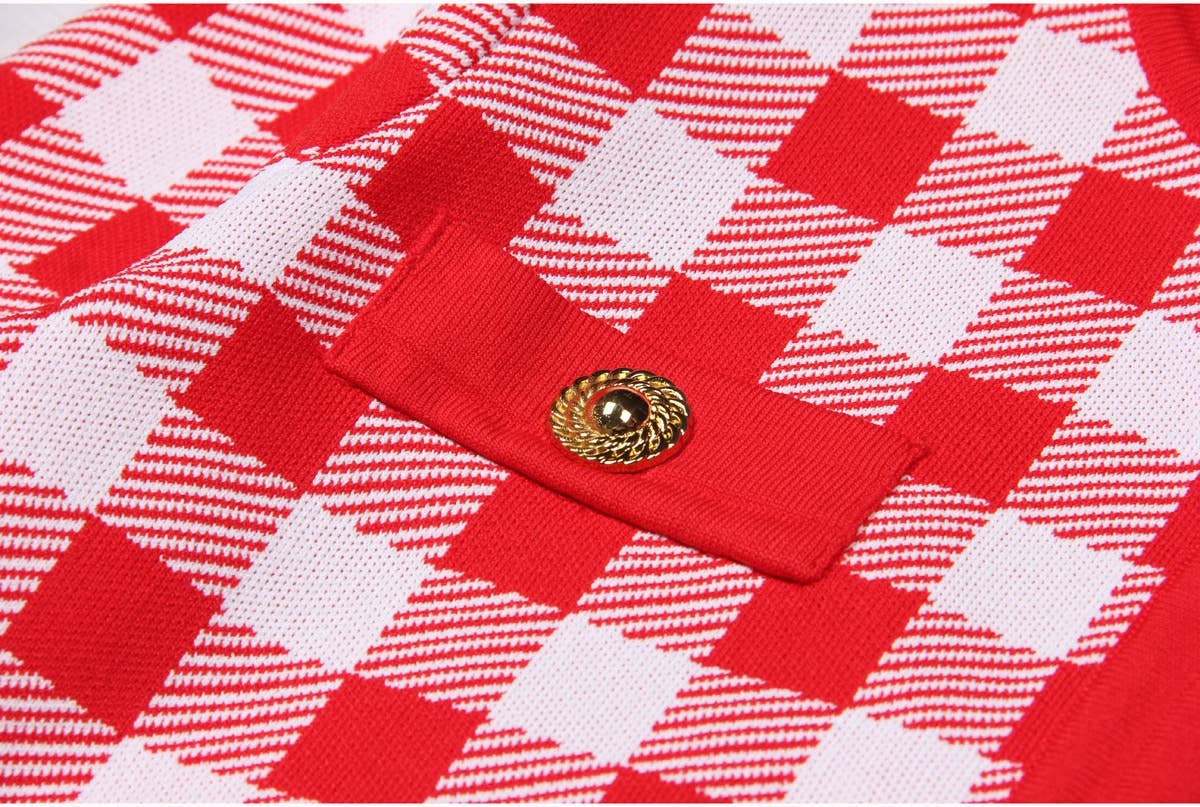 Productseeker - Wholesale Cardigan - Women's - JK071 Chic Plaid Cardigan Jacket - Autumn Essential8