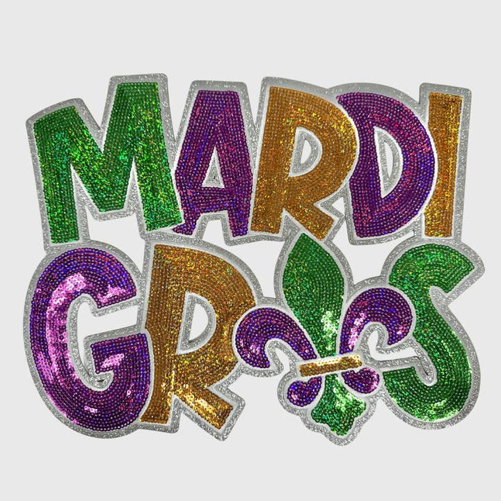 CP1202 - Mardi Gras Sequin Patch 3.0 for wholesale by ILTEX Apparel
