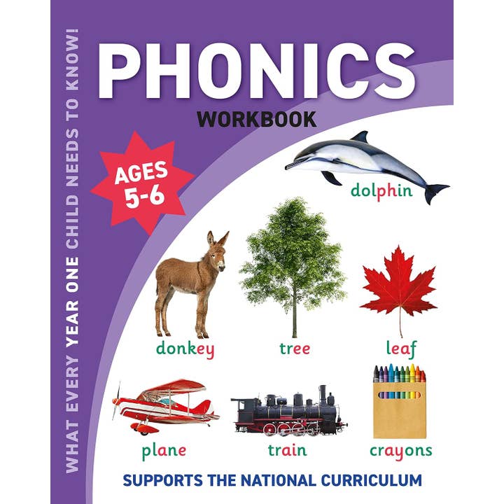 Children's Phonics Workbook – Year One Ages 5 to 6 Years for wholesale by Robert Frederick Ltd