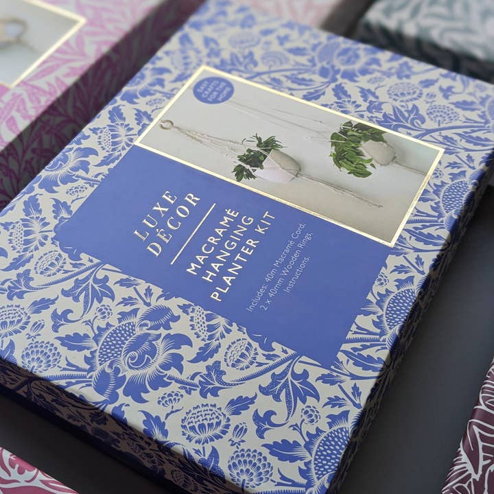 Robert Frederick Ltd - Vente Kit de bricolage - Kit d'artisanat Luxe Decor - Jardinières suspendues en macramé3