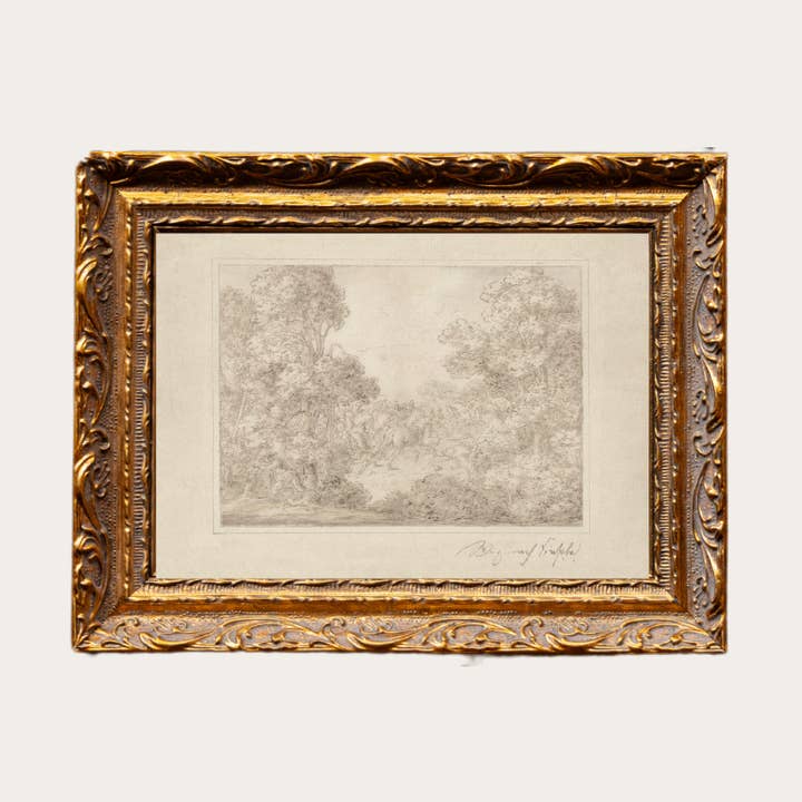 Monteverde Sketch Framed Art for wholesale by Luxe B Co Canada