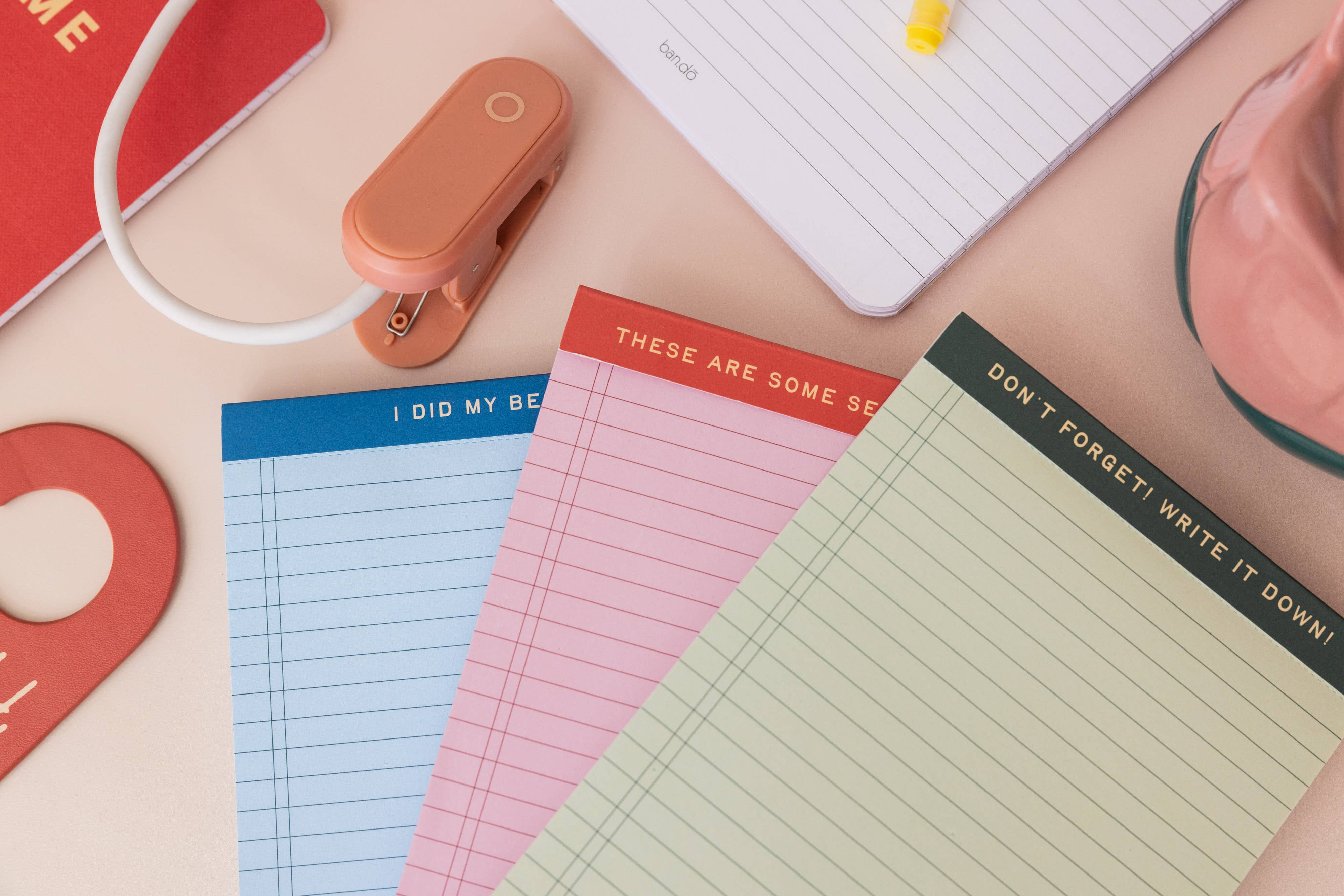 Ban.do - Wholesale Notepad - Mini Legal Pad Set, Serious Notes