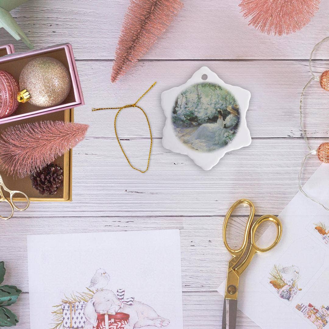 3dRose – wholesale Ornament – 3dRose, Delicious Solitude by Frank Bramley Impressionist , Ornament12