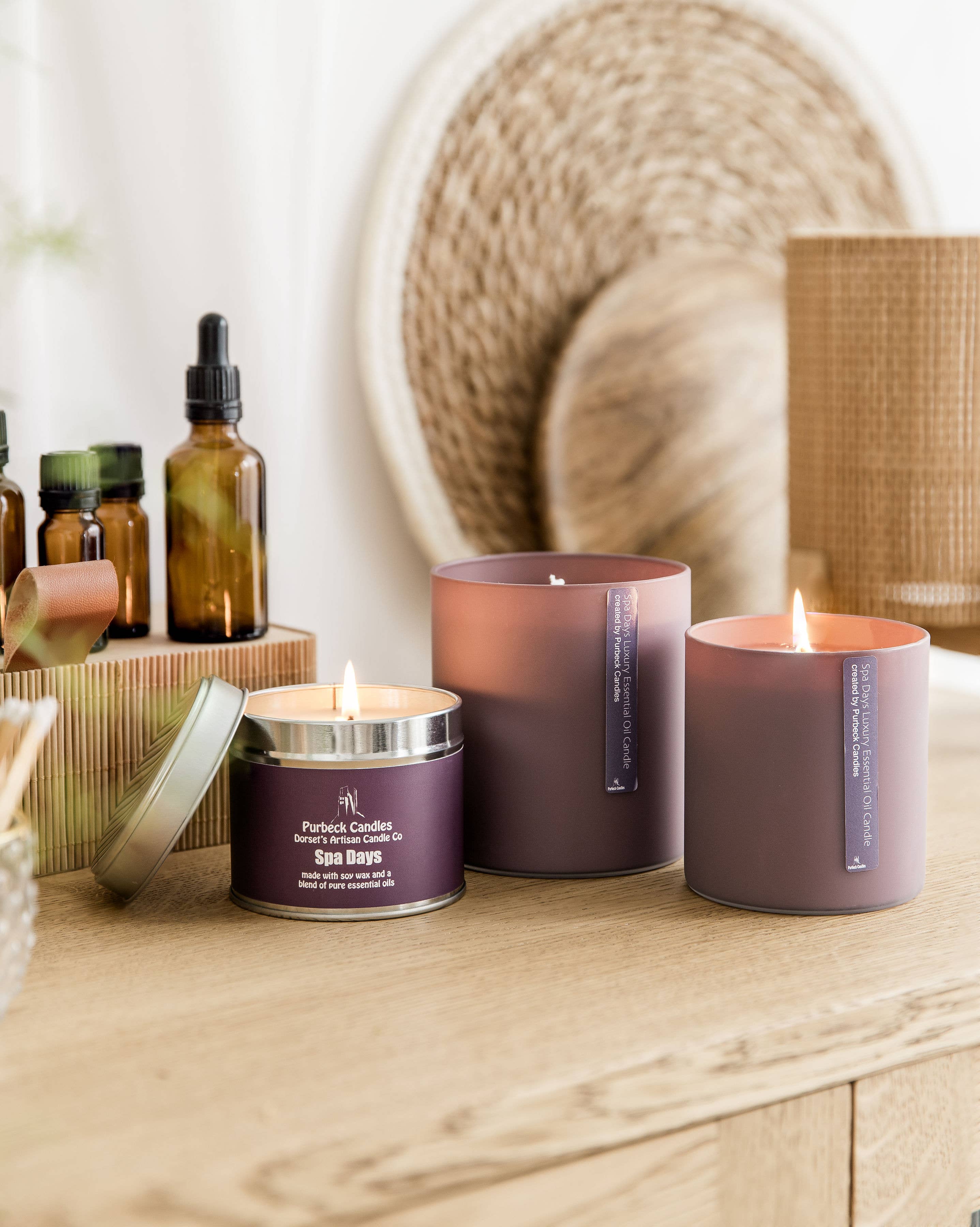 Purbeck Candles – wholesale Jar/filled candle – Signature Range - Glass Jar - Spa Days2