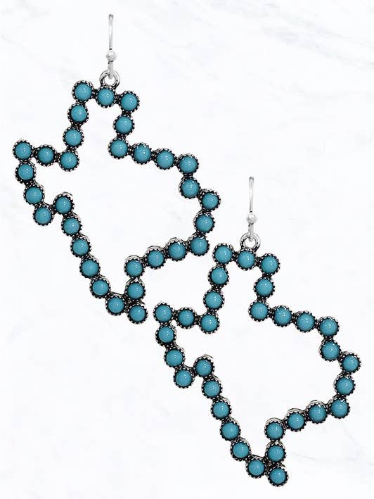 Turkos Texas hjärta örhängen för wholesale av Suzie Q USA