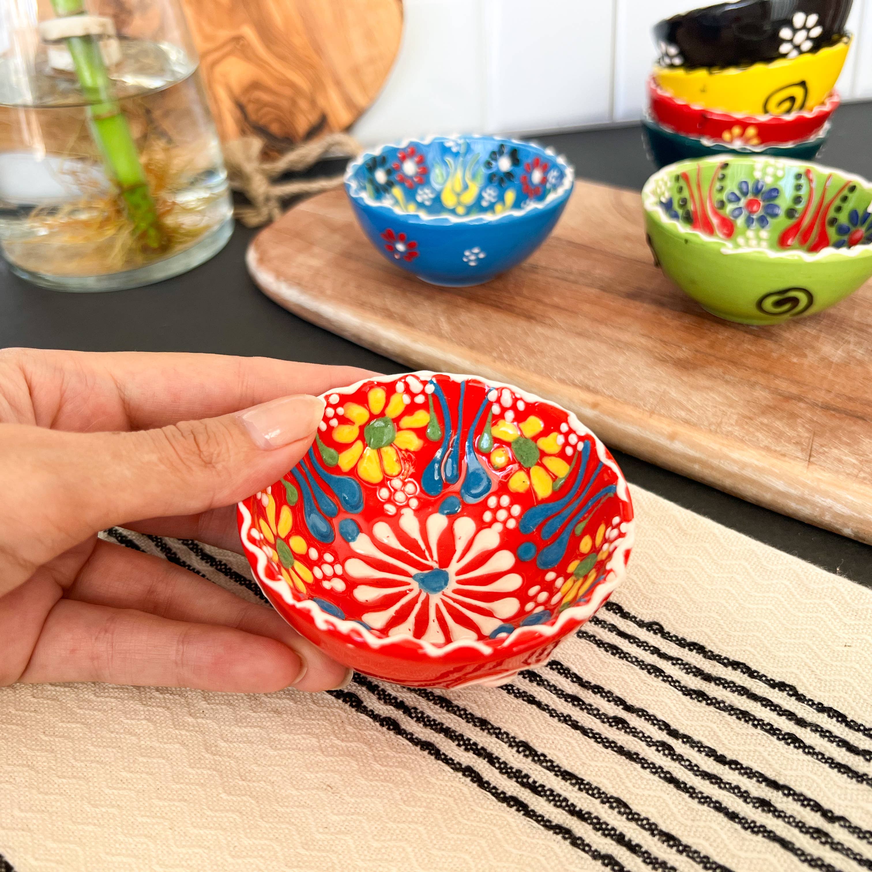 Umays Boho - Wholesale Bowl - Handpainted Ceramic Bowls, Small Tapas Bowls, Trinket Dishes1